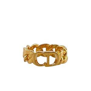Christian Dior CD Logo Ring Gold